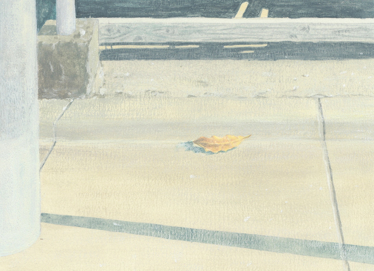 枯葉,個展「地平線」(2022),竹浪音羽