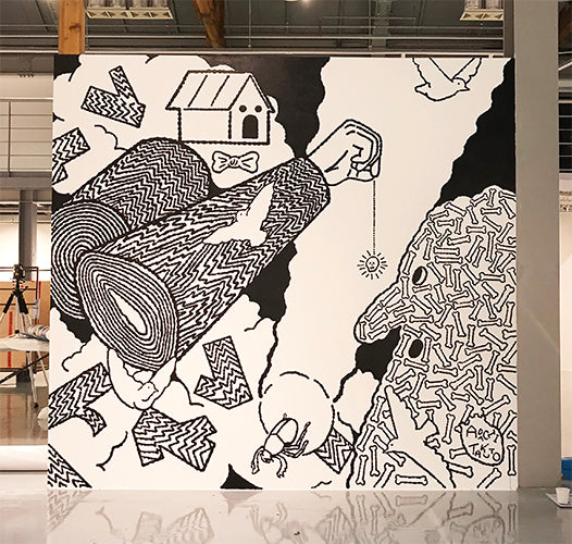 壁画,2019年,2.5 × 2.5m